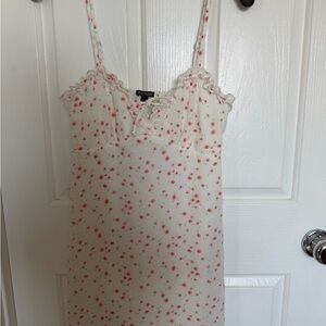 Wild Fable White and Pink Floral Dress